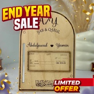 FRAME MAS KAHWIN IJAB QABUL/PLATE HANTARAN (FREE STAND) SHIP OUT 1-3 DAYS