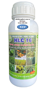 Phân bón lá HLC 16 ra r.ễ phát tược đâm chồi NẢY LỘC XANH LÁ DÀY LÁ chai dung tích chai 500ML