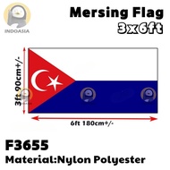 Mersing Flag 3x6ft  Mersing Flag Nylon Polyester Mersing Flag Bendera Daerah Johor Bendera Mersing  