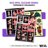 KPOP Deco Sticker | Jungkook V Taehyung Jimin Suga Jhope RM Jin Vinly Sticker Fanmade by Vantebunny