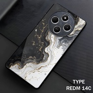 [M44] Redmi 14C Glitter Softcase - Redmi 14C Glass Case - Redmi 14C Glass Case - Redmi 14C Glossy Ca