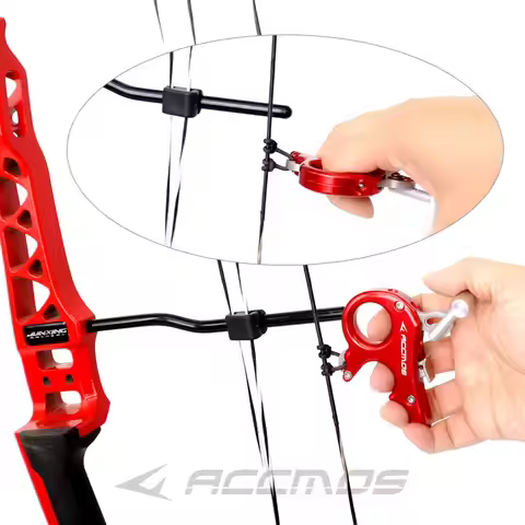 ACCMOS Aluminum Alloy Archery Release Aids 3Fingers 4fingers Thumb Handle Grip Camo Compound Bow Hun