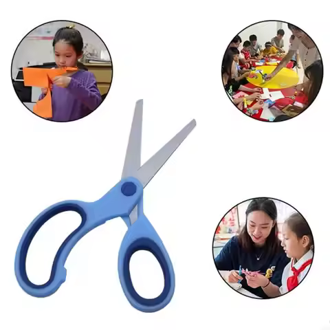 Kids Safety Scissors Lefties Scissors Left-Handed Training Scissors Craft Scissors or Students and F