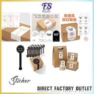 LONG THANK YOU STICKER LABEL/LONG DOORGIFT STICKER/封口贴纸/包装贴纸/ARCH STICKER/SEALING STICKER/BUISNESS P