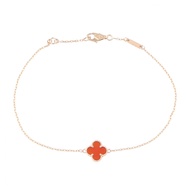 [Pre-owned] Van Cleef & Arpels Sweet Alhambra Carnelian Bracelet VCARN59K00 Wrist size 17.5/19cm K18