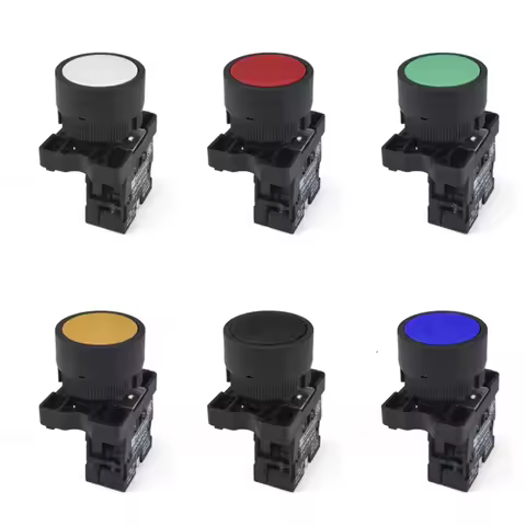 XB2-Ea31 Ea42 Zb2-be101c 102c 22mm Instantaneous Flat Button Switch 1no 1nc 10A Self Return Power St