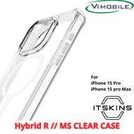 ITSKINS Hybrid R // Clear With (MAGNETIC) ® Case For iPhone 15