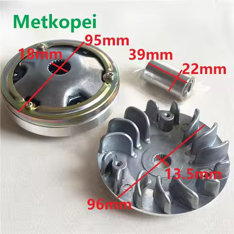 AG100 Variator Set with Copper Rollers For Suzuki AG50 Sepia zz V100 Scooter Chinese 2 stroke engine