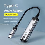 Suitable for Apple 15 Three-in-One typec Digital Audio Adapter Sound Card Live Game 3.5 Headset Adap