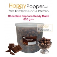 Popcorn Fresh Ready Made Coating Coated Caramel Chocolate Pop Corn 100% Natural Seed Not GMO 850G+- 桶装巧克力爆米花