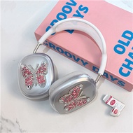 Kawaii  Korea Glitter Diamond Bow Protective Cover For Airpods Max Earphone Case Soft Silicon For Apple Airpods Max Headphone
