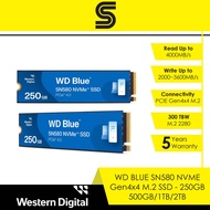 WD BLUE SN580 NVME Gen4x4 M.2 SSD - 250GB/500GB/1TB/2TB
