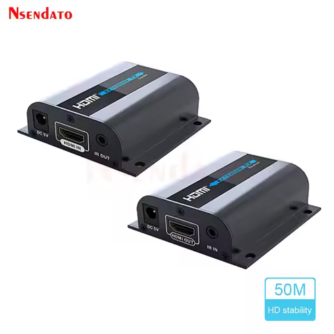 LKV372A 50M HDMI Network Extender Sender Transmitter & Receiver Over RJ45 Cat6/Cat7 Single Transmiss