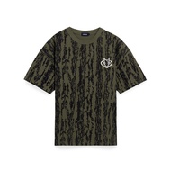 CARNIVAL CNVSS25T001OL WOODLAND CAMO OVS WASHED T-SHIRT OLIVE