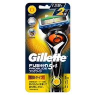Gillette 吉列 台灣公司貨 無感動力Proglide系列刮鬍刀 刀架 x 1 + 刀頭 x 2 + 電池 x 1  1組