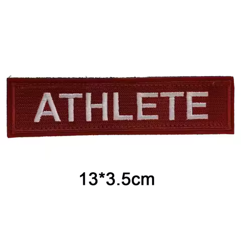 1Pcs Embroidery PVC Patches Positive Negative Tactical Badge for Backpack ATHLETE Tags