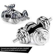 zuishanga.sg  INSTOCK Adjustable Chrome Dumbbell Sets 15kg / 20kg / 30kg / 50kg /Dumbbells / Weights