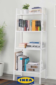 IKEA LERBERG ชั้นวางของ ชั้นเหล็ก ชั้นวางของ ชั้นวางหนังสือ สีเหลือง ขาว ดำ 60x148 ซม. ของแท้จาก ike