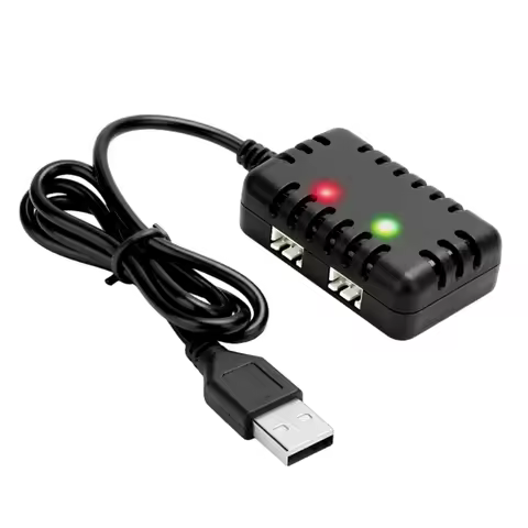 N88R 2S 7.4V 2-In-1 Charger with XH-3P Connector Plug for AX24 SCX24 UTB18 SCX24 RC Cars & Trucks,7.