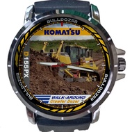 KOMATSU D155PX art 1 BulldozerMen's Watch Background STICKER DOANG Custom Image Logo Name