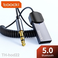 2023◐✖☈ Toocki Bluetooth 5.0 Aux Car USB to 3.5mm Jack Audio Receiver Dongle for Handsfree