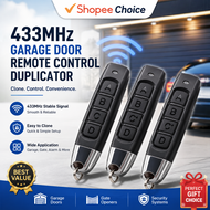 RF433MHz Garage Door Remote Control Automatic Duplicate Wireless Electric Gate Opener Duplicator Tra