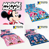 TOTO ผ้านวม 90 x 97 นิ้ว (ไม่รวมชุดผ้าปูที่นอน) มินนี่เมาส์ Minnie Mouse (เลือกสินค้าที่ตัวเลือก) #โตโต้ ชุดเครื่องนอน ผ้าห่มนวม ผ้าห่ม มินนี่