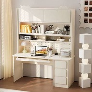 （支持定制）簡約現代辦公枱書枱書架一體小型電腦枱兒童寫字學習枱