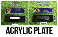 Name Tag Epoxy SEKOLAH | MRSM | PRS  | MAGNET & PIN