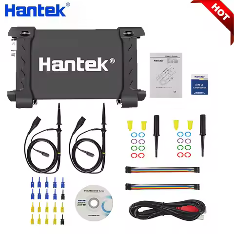 Hantek 6022BE 6022BL Auto Oscilloscope Laptop PC USB Portable Осциллограф 2 Digital Storage 48MSa /