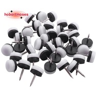 40Pcs Thickened Furniture Glide,Nail-On Nylon Slider Pad Floor Protector for Wooden Leg Feet Of Chai