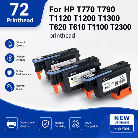 Compatible with HP72 printhead applicable to Designjet hp610 620 T790 T795 T1100 1120 T1300.T2300 T7