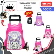 3-Wheel Trolley Bag for Elementary School Girls for Elementary School Girls 16015