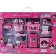8 Piece battery-operated cooking toy set that plays music and has super beautiful lights, beautifull
