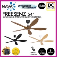 MAVA FREESENZ 54 Inch SLIM CEILING FAN DC MOTOR With REMOTE CONTROL 8 SPEED