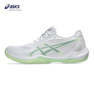 ASICS Women UPCOURT 6 Indoor Court Shoes in White/Ocean Haze