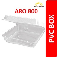 SQUARE PVC BOX 12" | CAKE PVC BOX 12"  | FOOD PVC BOX  ARO800