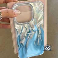 New Blue And Pink Flame Camlet Phone Case For Realme 12 11 Pro Plus 12X 10 4G 9i 8 7 6 5 2 Pro 8i 7i