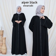 Abaya Turkey Hitam Gamis Dress Maxi Arab Saudi Bordir Turki Dubai