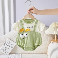 Summer Clothes Baby Baby Clothes Thin Frog Onesie Newborn Romper Baby Boy Short-Sleeved Onesie