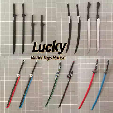 1/12 Scale Tachi Female Soldier Japan Style Samurai Knife Sword Model Toys Accessory For 6inch Shf F