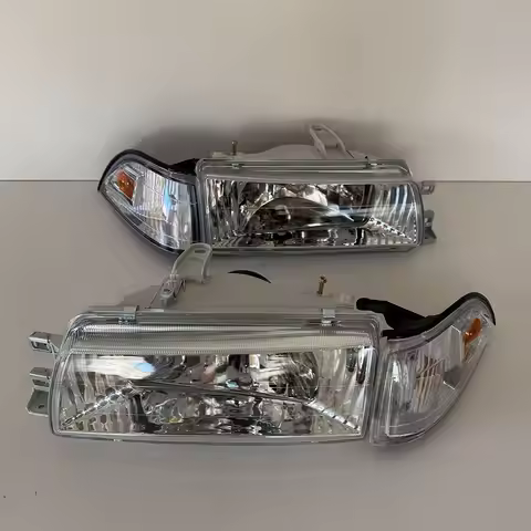 A pair Car Headlight For Toyota Corolla Ae92 1988 Crystal Headlamp