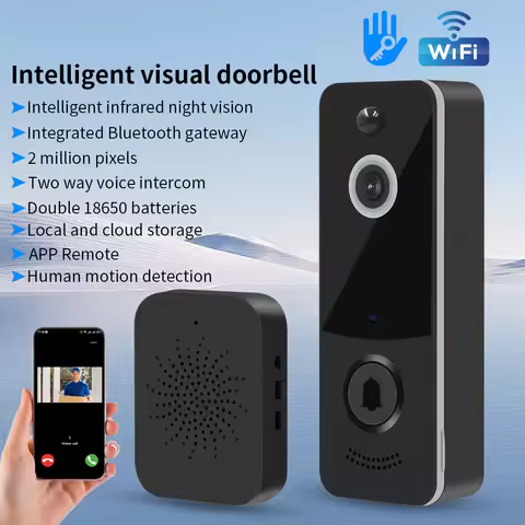 2.4G WIFI Video Doorbell 1080P TTLOCK Outdoor Security Protection Wireless infrared night vision Int