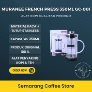 MURANEE FRENCH PRESS FULL GLASS 350ML COFFEE & TEA FILTER GC-001