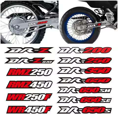Motocross Swing Arm Stickers Graphics Kit For Suzuki DRZ DRZSM DR 200 250 350 650 650S 650SE 650SM R