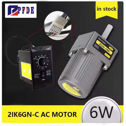 6W 2IK6GN-C Geared Motor + 2GN Gearbox + Speed controller CW CCW Variable Speed Deceleration Motor 0