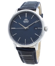 [CreationWatches] Orient Classic Automatic  Men's Blue Leather Strap Watch RA-AC0E04L10B