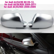 1Pair Car Wing Mirror Caps Matt Chrome Mirror Cover Rearview Side Mirror Cap S Line for Audi A4 S4 B