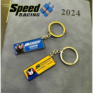 3D Metal JDM Keyring Cute Gift Spoon Sports Keychain JDM Modified Pendant Speed Racing Key Ring