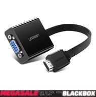 UGREEN MM103 HDMI Male to VGA Female + 3.5MM Audio Converter Adapter 25CM HDMI to VGA 3.5MM UG-MM103